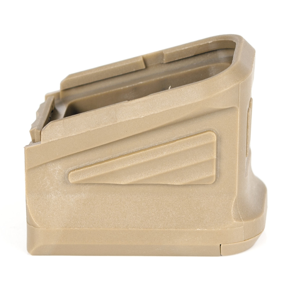 ZEV Polymer Glock Basepad - FDE - Side View